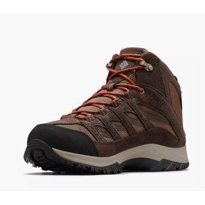 Columbia Mens Crestwood Mid Waterproof hiking trail boots shoes Brown 9 W Wide E